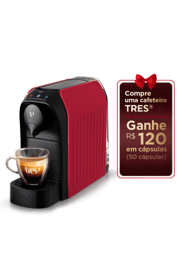 Cafeteira Espresso Passione Vermelha Automatica - TRES 3 Coracoes